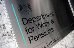 Department for Work & Pensions sign